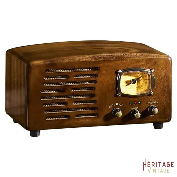 Radio Réveil Époque Vintage Noire