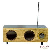 Radio Enceinte Vintage Bois clair