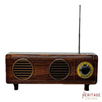 Radio Enceinte Vintage Bois foncé