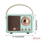 Radio FM Vintage Bleu