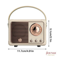 Radio FM Vintage Blanc