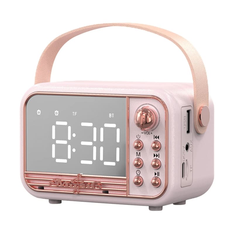 Téléviseur Vintage Portatif Clipsonic DL 2918 - TV Cathodique 5 Pouces Avec Radio Réveil