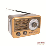 Radio Vintage Année 50 Or