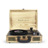 Tourne Disque Valise Vintage en Bois Bois