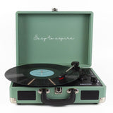 Tourne Disque Valise Vintage en Bois Mint