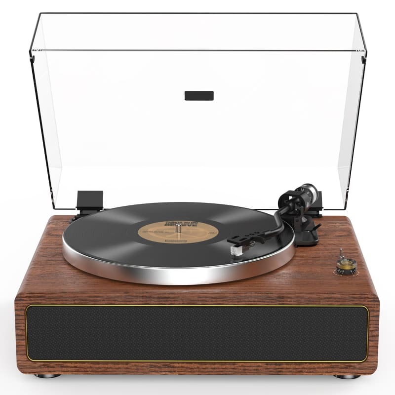 Tourne Disque Vintage Bluetooth Marron