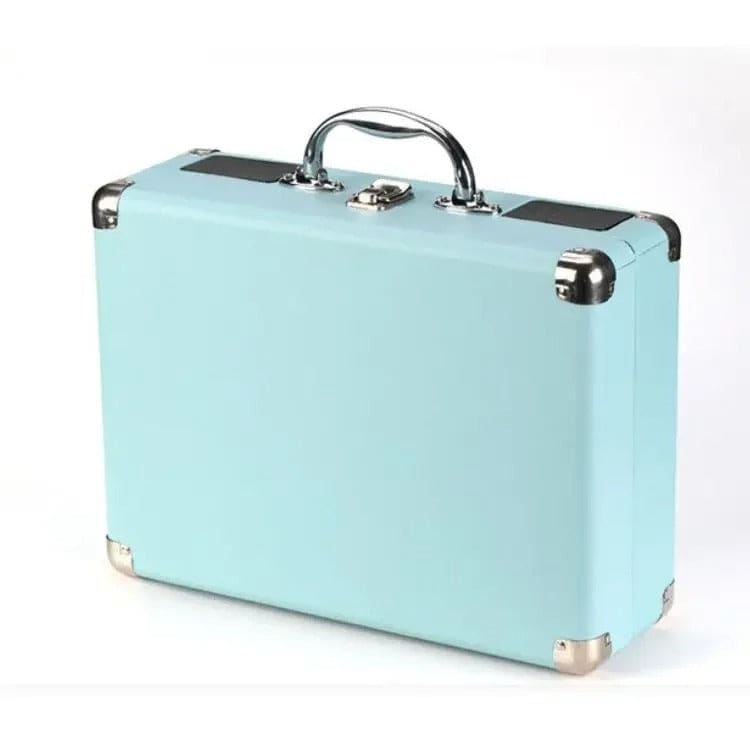 Valise De Tourne-disque Portable – Ouverte Jamais Servie – état Neuf Avec Défaut Mineur Possible
